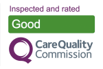 Care Quality Commission logo with rating Good